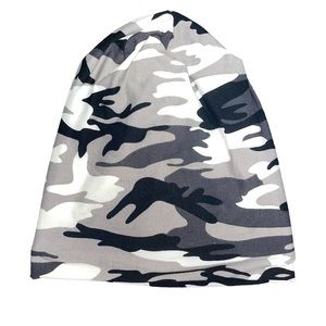Snow camo beanie toboggan